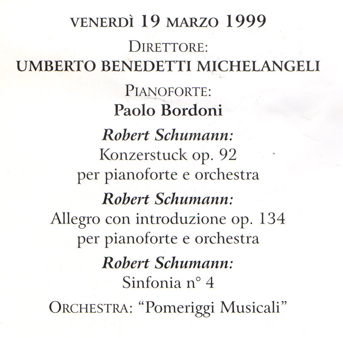 Vigevano Pomeriggi Musicali 1998-1999